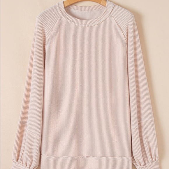 Taupe Ribbed Skort Set - Picture 6 of 6